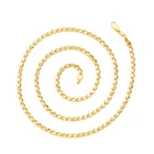 43540 xuping luxury simple 24k gold dubai new design women chain necklace
