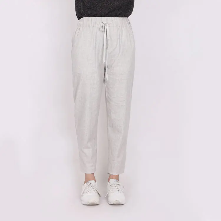 Women's Elastic Waist Casual Capris Pants Cotton Linen plain Pants with Drawstring Wide Leg Yoga Pants Women, White or custom color
Women's Elastic Waist Casual Capris Pants Cotton Linen plain Pants with Drawstring Wide Leg Yoga Pants Women, White or custom color