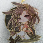 gold foil charms engraved Two sided printed anime charm Custom acrylic charms