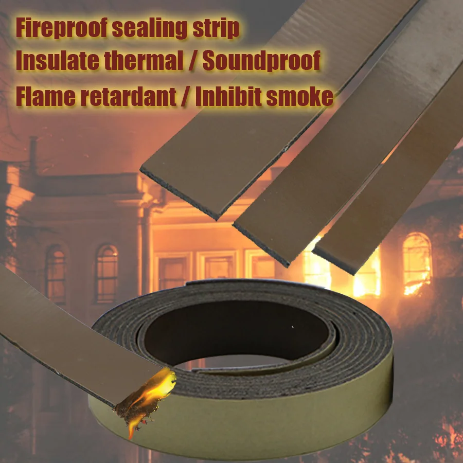 Self Adhesive Fireproof Intumescent Sealing Strips Flexible Expansion