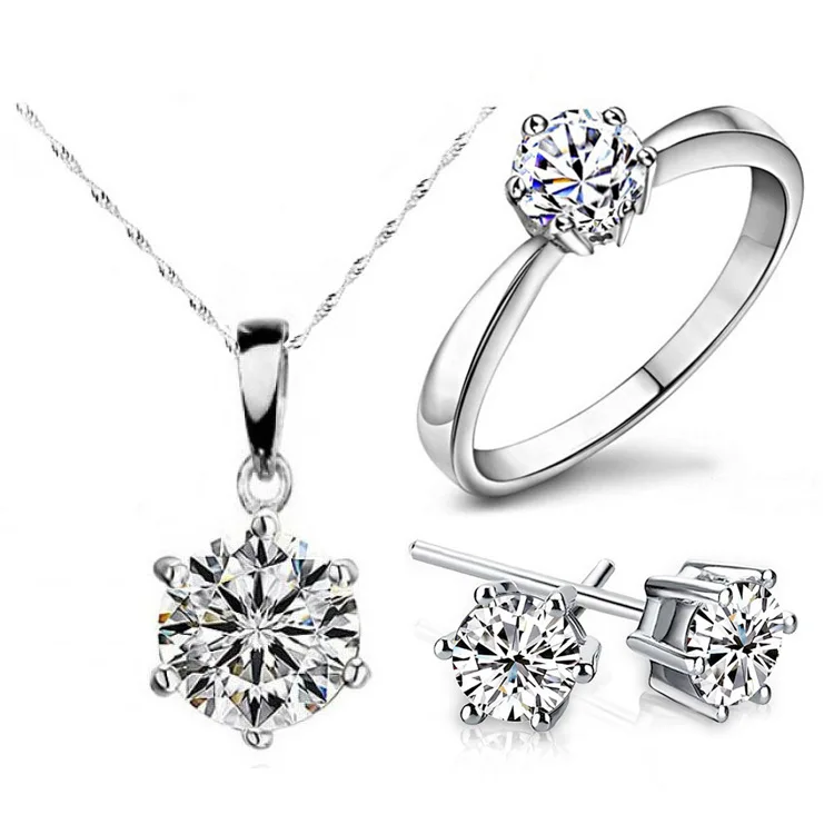 Fashion Popular crystals from Plated with white gold Jewelry Set for Women, As shown in picture
Fashion Popular crystals from Plated with white gold Jewelry Set for Women, As shown in picture