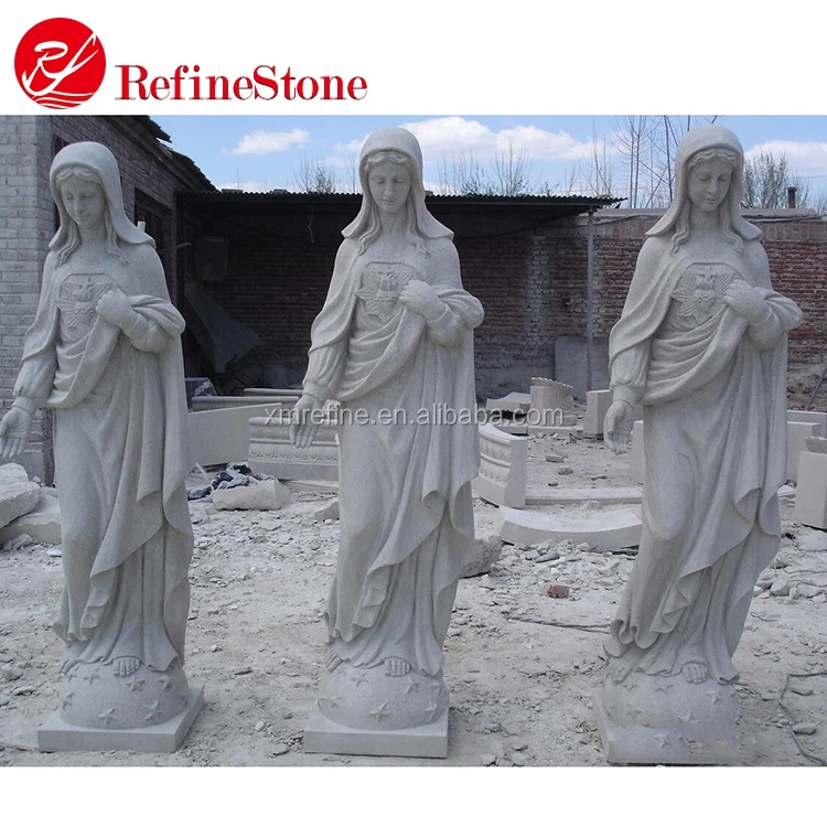 Marble statue of mother Mary,life-size marble statue