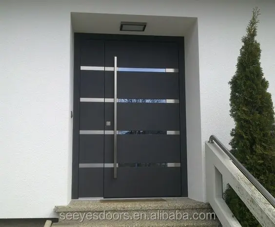 Exterior moderna puerta de seguridad de Israel de puerta de acero de la puerta de entrada