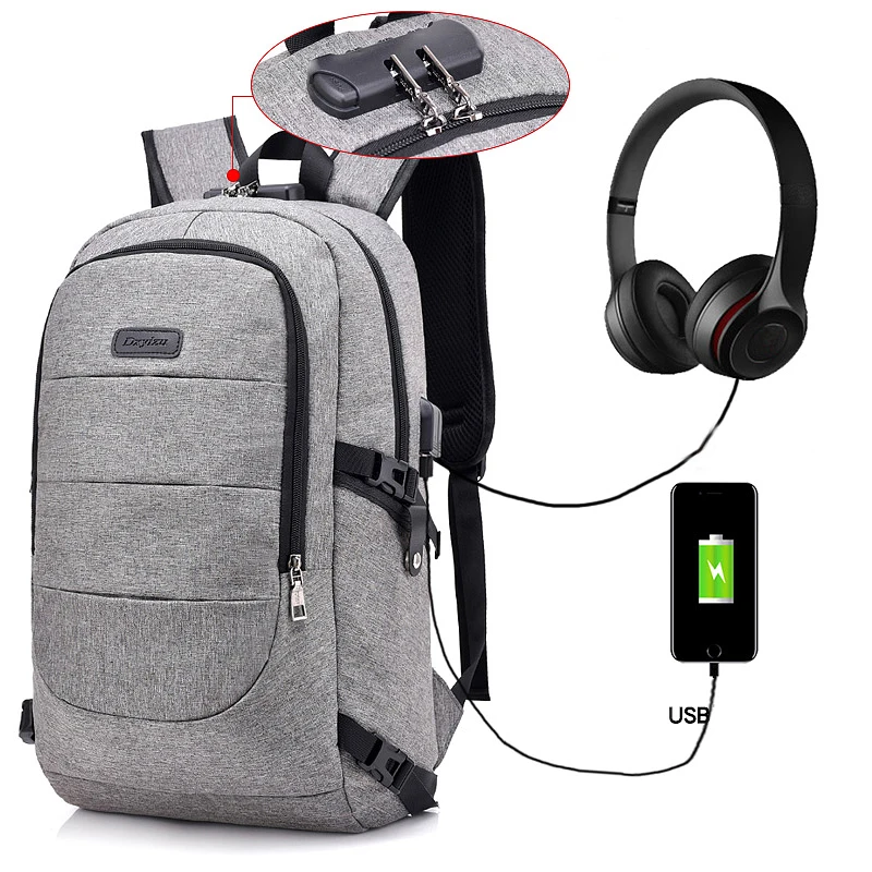 Wholesale waterproof nylon anti-theft combination lock USB charger port business laptop backpack bags, Purple, black, gray, blue
Wholesale waterproof nylon anti-theft combination lock USB charger port business laptop backpack bags, Purple, black, gray, blue