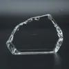 Blank iceberg Shape Crystal Trophy plaque for 3d laser engraving machine