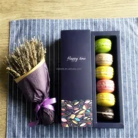 custom paper macaron packaging box for gift food watch