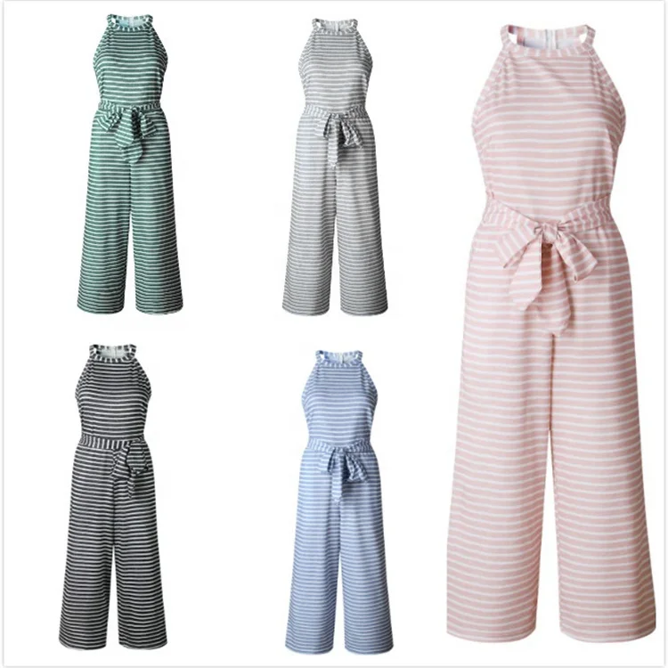 Women Casual Fashion Stripe Wide Leg Jumpsuit, Grey,green,blue,pink,black,or as request
Women Casual Fashion Stripe Wide Leg Jumpsuit, Grey,green,blue,pink,black,or as request