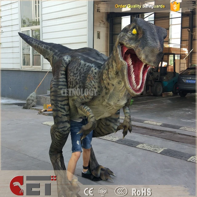 CET-H1287 Adult games simulation realistic mechanical dinosaur costume for adult
