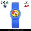 Hot selling silicone watch for promotional gifts kids slap band watches silicone slap strap watch