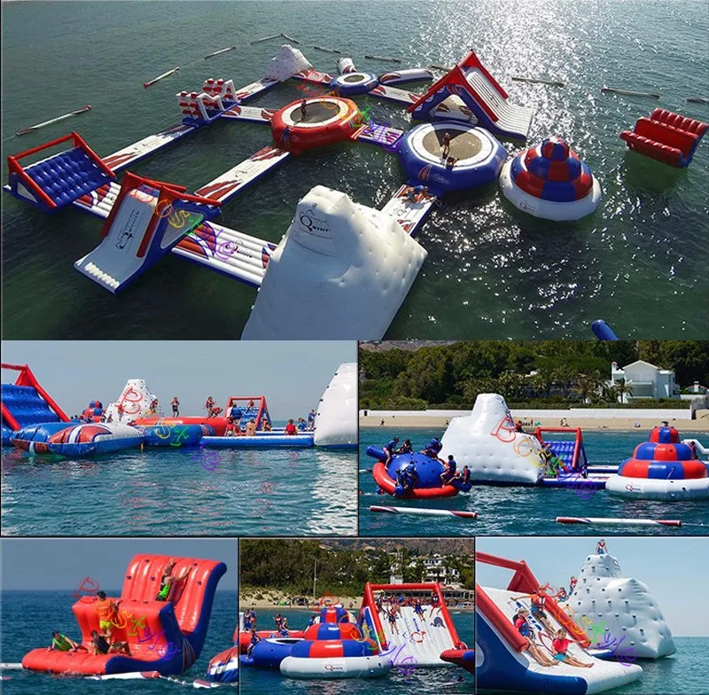 Floating Inflatable Water Sports Park in Spain