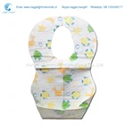 Disposable waterproof plastic baby bibs for travel
