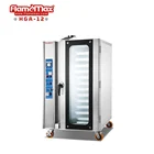 HGA-12 12 Trays Industrial Gas Hot Air Circulation Steam Convection Oven Manufacturer