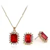 Fashion Plaza Gorgeous Design Austrian Crystal Necklace and Earring Jewelry Set