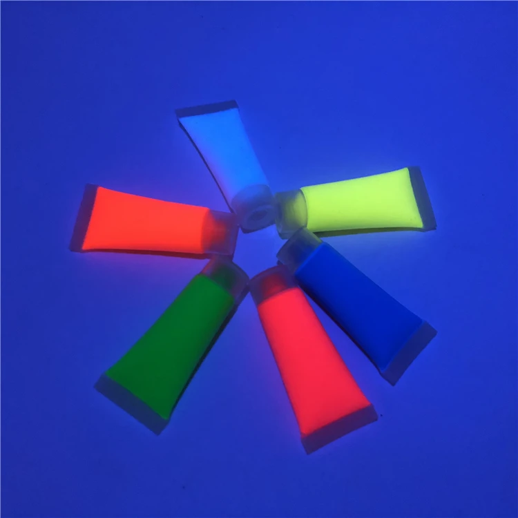 Neon body colors pigment water-based make-up cream paste UV glow face paint, 12 color 
Neon body colors pigment water-based make-up cream paste UV glow face paint, 12 color
