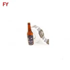New products new style golden beer bottle foil sticker roll logo label