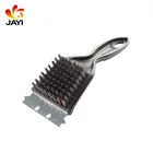 Bristle free grill brush grill safe scraper kitchen cook clean tool stainless steel bristle grill brush and scraper