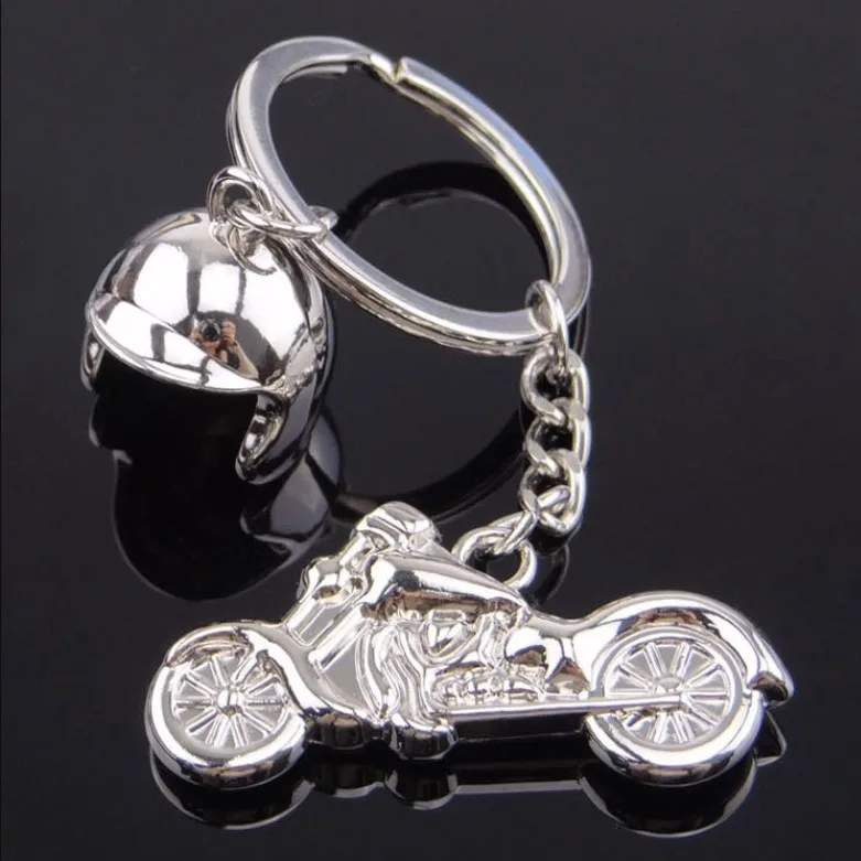 Nouveau casque de moto modèle porte-clés en métal Créatif cadeau homme porte-clés Logo Personnalisable