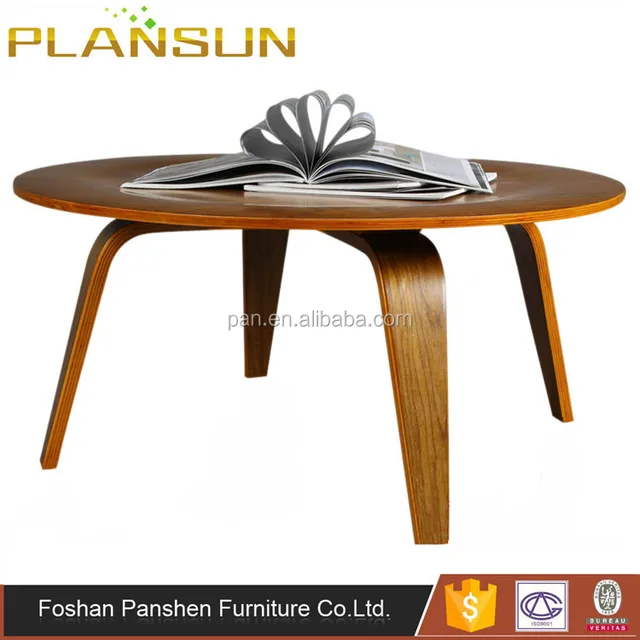 living room furniture charles round plywood ctw end table