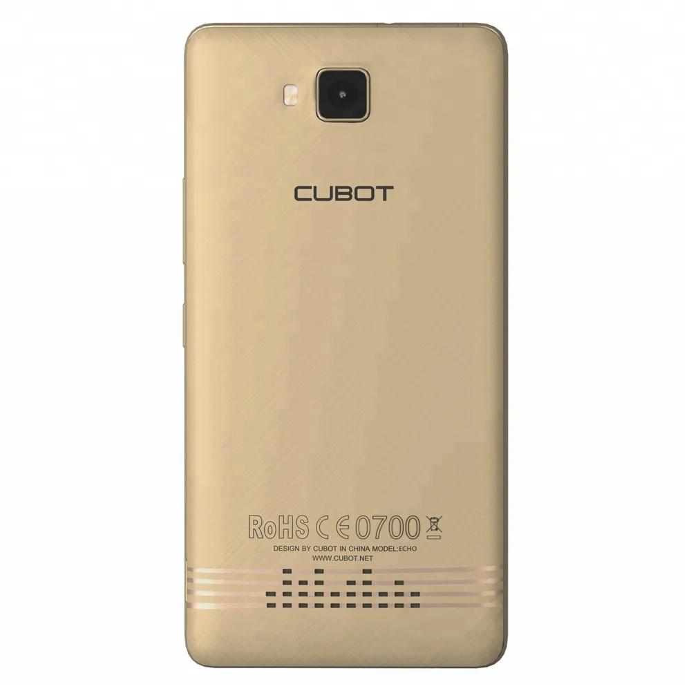 

Original CUBOT Echo 5.0 inch 3G WCDMA smartphone MTK6580 Quad-Core 2GB+16GB 13MP camera Android 6.0 best dual sim smartphone, Gold