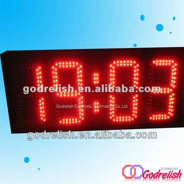 Led wall clock 
Led wall clock