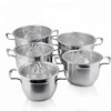 New prestige stainless steel casserole 10 pcs cookware set