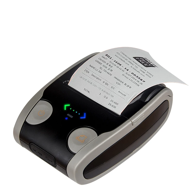Thai language 58mm thermal bluetooth portable receipt printer for iphone, Black 
Thai language 58mm thermal bluetooth portable receipt printer for iphone, Black