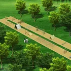 New Style Adventure Amusement Park Team building Kids And Adult Team Building Wood Obstacle Course