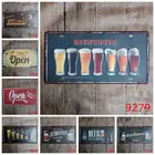 Open Beer Closed Licence Plate Embossed Tin Sign Bar Pub Cafe Wall Party Decorations Metal Art Poster
