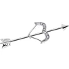 Gaby Bow and Arrow Industrial Barbell Body Jewelry