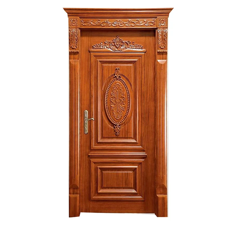 New Style Main Door Design Simple Solid Wood Door Single Wood Door For Home Buy Single Wood Door Simple Solid Wood Door Main Door Design Product On