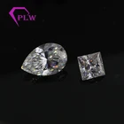 Wuzhou Provence GH near colorlss pear cut princess cut loose moissanite 2 carat in stock