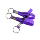 Cheapest Promotional Customized Silicone Keychains with Printing Logo