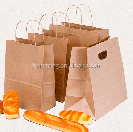 2017 christmas cheap paper brown kraft paper shopping bag with