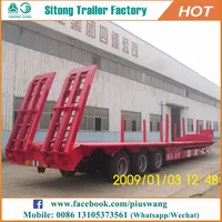 Factory Price 3 Axles Low Bed