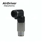 PLL male Threaded 2way L type 8mm Pipe connect one touch Fitting Pneumatic port