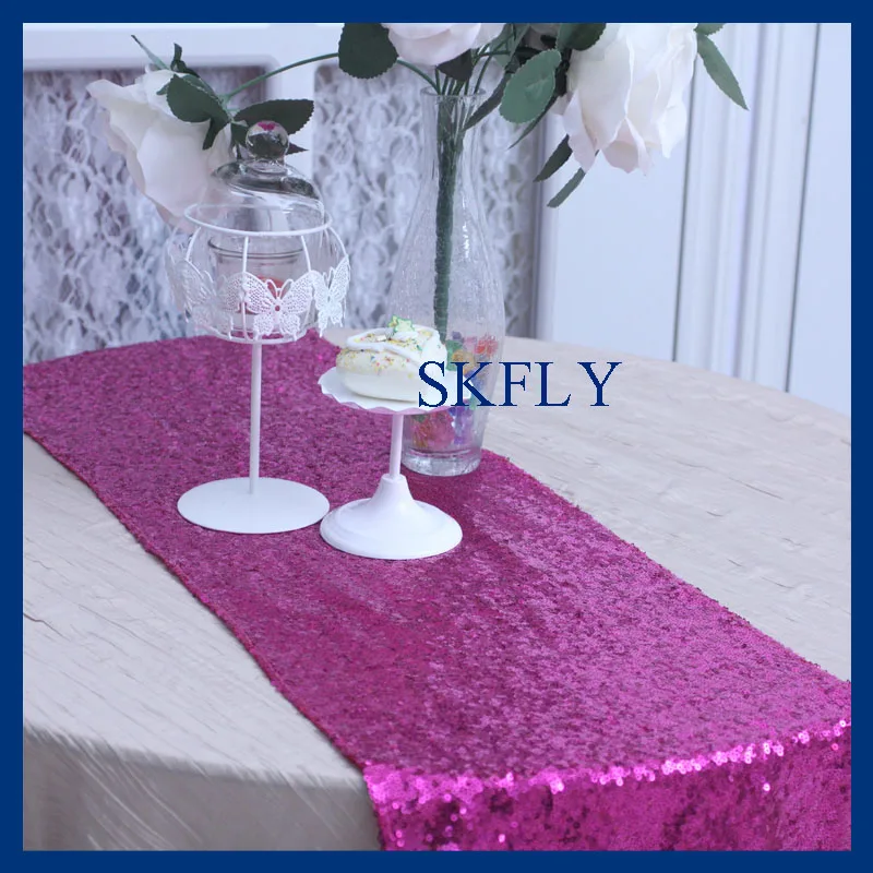 hot pink table runner