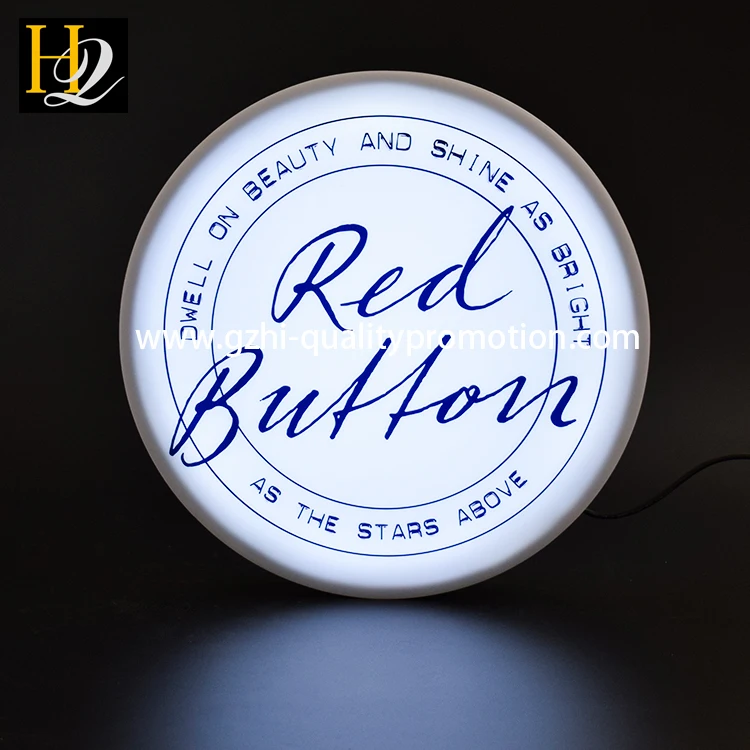 acrylic round shape light box