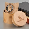 2018 Hot BOBO BIRD Cross Face Wooden Watch Custom Quartz Wrist Watches with bamboo box
