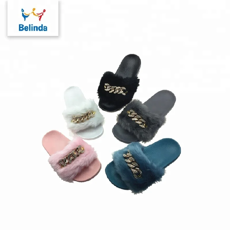 Fashion Slippers Women Soft Slides Footwear Faux Furry Fur, Picture color or customized
Fashion Slippers Women Soft Slides Footwear Faux Furry Fur, Picture color or customized