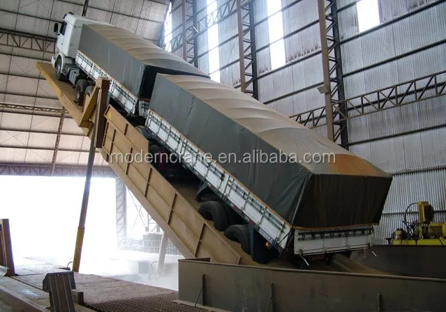 80t-160t Truck Unloader platform Truck Unloading system
