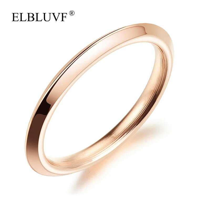 ELBLUVF Free Shipping Stainless Steel Jewelry Rose Gold Plated 2mm Smooth Simple Girls Ring
ELBLUVF Free Shipping Stainless Steel Jewelry Rose Gold Plated 2mm Smooth Simple Girls Ring