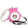 Fashionable 5m Retractable Pet Leash With LED Light Five Colors Hands Free Dog Leash Retractable For 20kg Dog