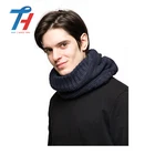 Custom Design 100% Cotton Winter Classic Fashion Neck Warmer Scarf For Men Winter