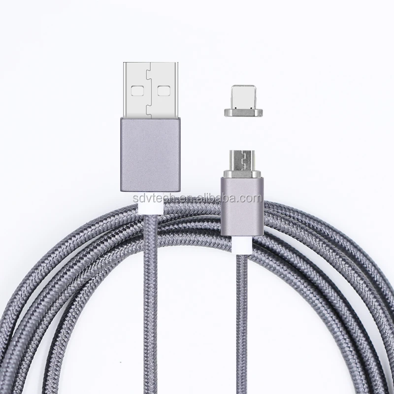 Christmas Gift Nylon Braided Led Light 2-in-1 Magnetic Charging Cable for iOS & Android - ANKUX.COM