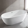 Aifol 67 Inch Modern Adult Soaker Round freestanding tub