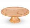 Round Natural Bamboo Wedding Cup Cake Stand For Birthday Parties