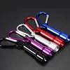 Wholesale led keychain flash light keyring torch keychain with carabiner