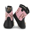 Special Baby Girls Soft Leather Upper Plush Insole Cowboy Boots