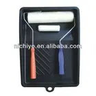 Fiber roller and brush paint tray set - 501A High-class 5 in 1