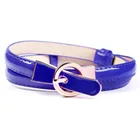 fashion high end leather skinny belt for women